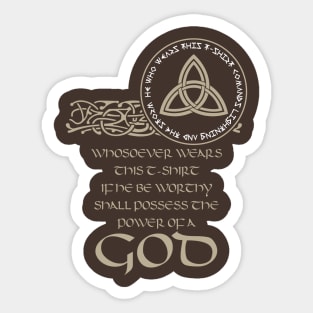 Thor's hammer Sticker